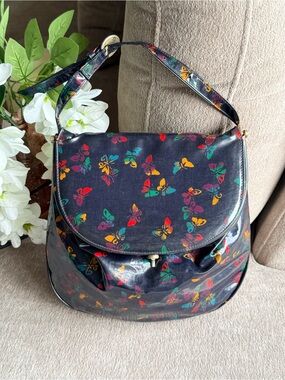 Bottega Veneta Butterfly Print Vintage Shoulder Bag with COA